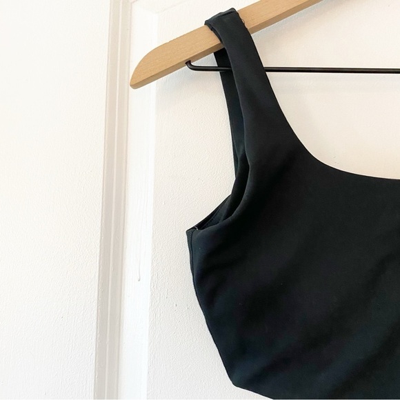 MADEWELL Black Flex Square Neck Sports Bra NEW Workout Exercise - Picture 2 of 10